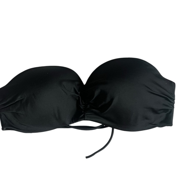 Victoria's Secret Black Bandeau Bikini Swim Top - Size Small - Picture 1 of 7